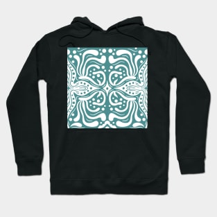 Whimsical sea seamless pattern. Ethnical hand-drawn illustration. Hoodie